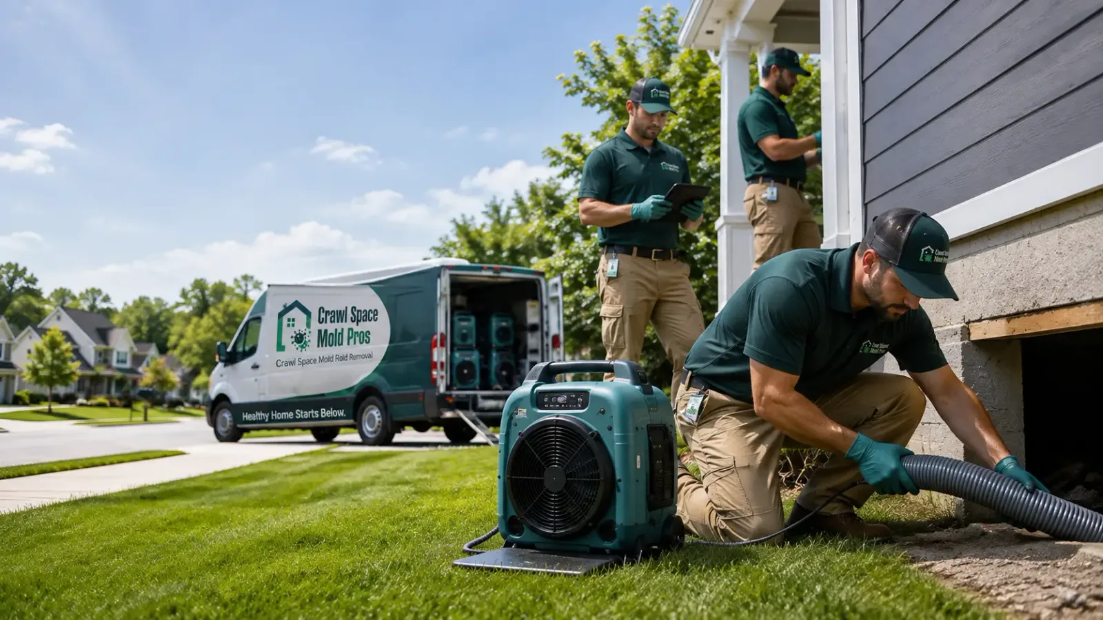Crawl Space Mold Removal in Hudson, IA